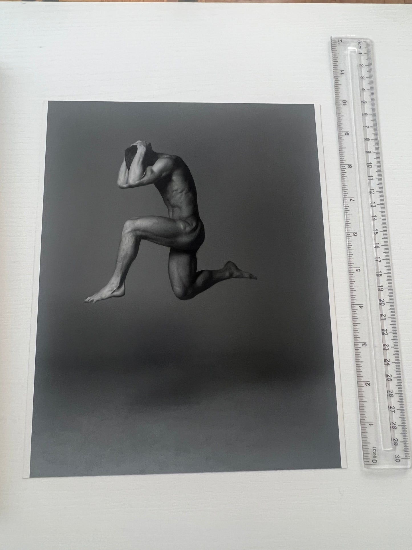 JUMPING MAN, 8X10 inches, B&W, NUDE